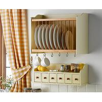 Buttermilk Plate Rack and Spice Drawer Set