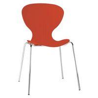 BUBBLE CHAIR IN ORANGE AND CHROME