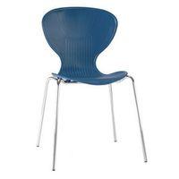 BUBBLE CHAIR IN BLUE AND CHROME