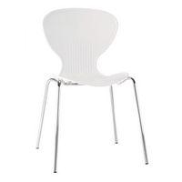 BUBBLE CHAIR IN WHITE AND CHROME