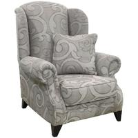 Buoyant Eton Olivia Grey Fabric Wing Chair