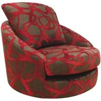 Buoyant Blinx Nicea Scarlet Fabric Swivel Chair