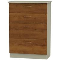 Buckingham Bali Oak Chest of Drawer - 4 Drawer Deep