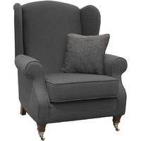 buoyant chelsea linso charcoal fabric accent chair