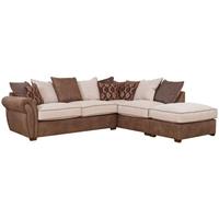 Buoyant Aston Fabric Corner Sofa with Stool