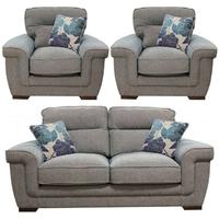 buoyant zara 211 seater fabric sofa suite