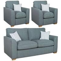 Buoyant Louis 3+1+1 Seater Fabric Sofa Suite