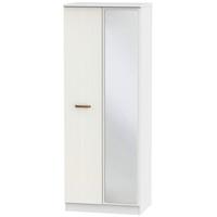 Buckingham Aurello White Wardrobe - Tall 2ft 6in with Mirror