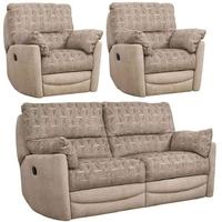 Buoyant Metro 3+1+1 Seater Fabric Recliner Sofa Suite