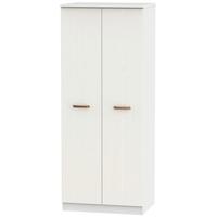 buckingham aurello white wardrobe 2ft 6in plain