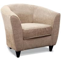 buoyant mary grace grey fabric tub chair