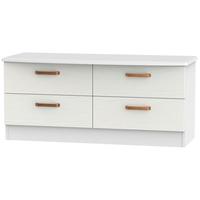 Buckingham Aurello White Bed Box - 4 Drawer