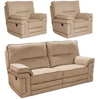 Buoyant Plaza 3+1+1 Seater Fabric Recliner Sofa Suite