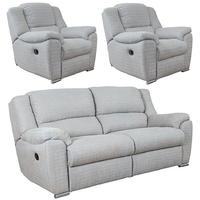 Buoyant Blake 3+1+1 Seater Fabric Recliner Sofa Suite