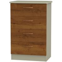 buckingham bali oak chest of drawer 4 drawer midi