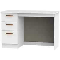 Buckingham Aurello White Desk - 3 Drawer