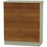 Buckingham Bali Oak Chest of Drawer - 3 Drawer Deep