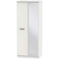 Buckingham Aurello White Wardrobe - 2 ft 6in with Mirror