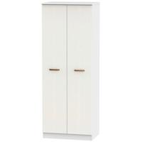 buckingham aurello white wardrobe tall 2ft 6in plain