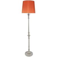 Burlington Chrome Floor Lamp with Terracotta Shade