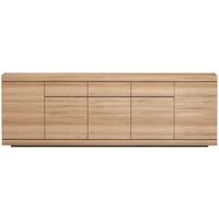 burger oak 5 opening door 3 drawer sideboard