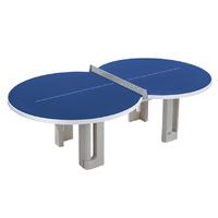 Butterfly Figure Eight Concrete Table Tennis Table - Blue