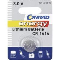 Button cell CR1616 Lithium Conrad energy CR 1616 45 mAh 3 V 1 pc(s)