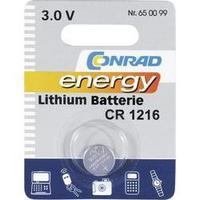 Button cell CR1216 Lithium Conrad energy CR 1216 25 mAh 3 V 1 pc(s)