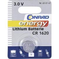 Button cell CR1620 Lithium Conrad energy CR 1620 60 mAh 3 V 1 pc(s)