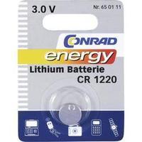 Button cell CR1220 Lithium Conrad energy CR 1220 30 mAh 3 V 1 pc(s)