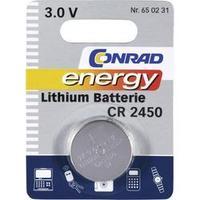 Button cell CR2450 Lithium Conrad energy CR 2450 600 mAh 3 V 1 pc(s)