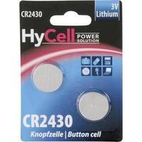 button cell cr2430 lithium hycell cr 2430 300 mah 3 v 2 pcs