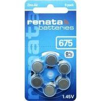 Button cell ZA675 Zinc air Renata ZA675 660 mAh 1.4 V 6 pc(s)