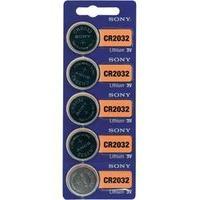Button cell CR2032 Lithium Sony CR 2032 220 mAh 3 V 5 pc(s)
