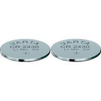 Button cell CR2430 Lithium Varta CR 2430 280 mAh 3 V 2 pc(s)