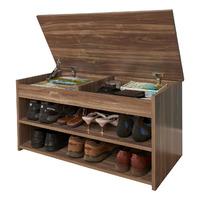 Budget Shoe Cabinet Walnut