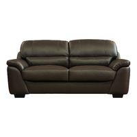 bugatti leather 3 seater sofa chocolate