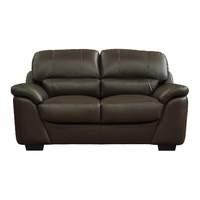 Bugatti Leather 2 Seater Sofa Chocolate