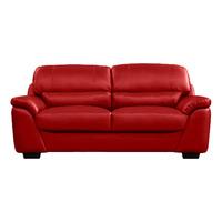 bugatti leather 3 seater sofa red