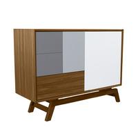 Butterfly Walnut Compact Sideboard