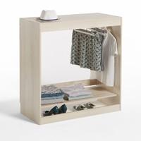 build 1 shelf wardrobe storage unit with hanging rail