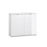 Burton Small Sideboard In White High Gloss With 2 Doors