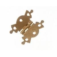 butterfly ornate fancy hinge eb brass plated 50mm 50 pairs 