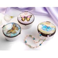 Butterfly Trinket Boxes (3), Ceramic