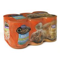 Butchers Classic Tinned Cat Food Haddock Trout Ocean Fish in Jelly 6 x 400g