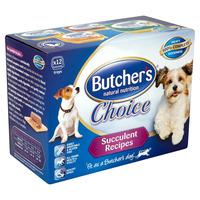 Butchers Choice Dog Food Succulent Meat Tray 12 x 150g