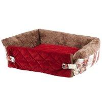 bunty red stirling sofa bed small