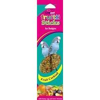 Bulldog Products Ltd Linkpet Frutti Sticks Budgie Fruit Cocktail 2Pk