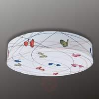 Butterflies - textile ceiling light Bio, 40 cm