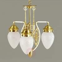 budapest chandelier with satined glasses